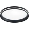 Image de Fabas - Isy - Plafonnier led Luce Aluminium - led intégrée 42 w IP20 Noir