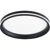 Image de Fabas - Isy - Plafonnier led Luce Aluminium - led intégrée 64 w IP20 Noir