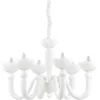 Image de Ideal Lux - Bon Bon - Lustre à 6 bras multiples au fini blanc, E14