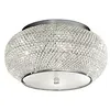 Image de Ideal Lux - Pasha' - Plafonnier à 6 ampoules au chrome, cristal, E14