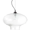 Image de Ideal Lux - Bistro' - Luminaire suspendu à 1 ampoule en forme de dôme en verre soufflé noir rond, E27