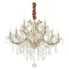 Image de Ideal Lux Napoleon - Suspension à 12 ampoules dorées