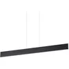 Image de Ideal Lux - desk - Suspension linéaire led intégrée au plafond 1 lumière noire 3000K