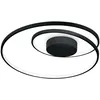 Image de Luminaire semi-affleurant DEL décoratif Swirl intégré noir, 3000K