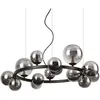 Image de Ideal Lux - perlage Plafonnier rond à 14 lumières, globe, noir