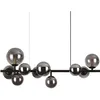 Image de Ideal Lux - perlage Plafonnier Suspendu Globe Linéaire à 10 Lumières Noir