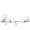 Image de Ideal Lux - perlage Plafonnier suspendu globe linéaire à 10 lumières en laiton