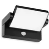 Image de Ideal Lux   Applique murale solaire avec capteur de mouvement   Aluminium léger   Diffuseur opal brillant   IP54   2300 lumens   21W   212 x 100 x