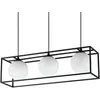 Image de Ideal Lux - lingotto Plafonnier suspendu à 3 barres, noir mat