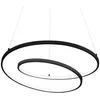 Image de Ideal Lux - oz Dimmable Swirl 80cm Plafonnier led Intégré Noir, 3000K
