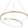 Image de Ideal Lux - oz Dimmable Swirl 80cm Plafonnier led Intégré Laiton, 3000K