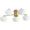 Image de Ideal Lux - hermes Plafonnier Globe 5 Lumières 60cm Laiton