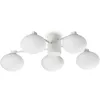 Image de Ideal Lux - hermes Plafonnier Globe 5 Lumières 60cm Blanc