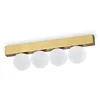 Image de Ideal Lux - ping pong Plafonnier Globe à 4 Lumières Laiton 1000Lm 3000K