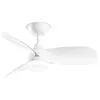 Image de Perenz - Ventilateur de Plafond avec Lumière 7192 b ct Blanc d. 91,5 cm, 3 Pales, 6 Vitesses, Moteur dc 35W, Silencieux