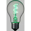 Image de Lampe E27 36V goutte spirale 60mm verte