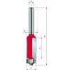 Image de Fraise à affleurer pour bois dur et tendre   2 tranchants   Roulement pour coupe nette   Queue de 8mm   Vitesse max 24000 tr/min   Freud