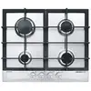 Image de Glem Gas GT64HIX plaque Acier inoxydable Intégré 60 cm Gaz 4 zone(s)