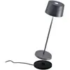 Image de Zafferano - Lampe de table led Olivia Pro Gris Foncé, rechargeable et dimmable