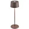 Image de Zafferano - Lampe de table led Olivia Pro Corten, rechargeable et dimmable