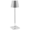 Image de Zafferano - Lampe de table led Poldina Pro en chrome poli, rechargeable et dimmable avec une autonomie allant jusqu'à 12 heures