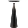 Image de Zafferano - Damina - Lampe de table led rechargeable, variateur tactile, autonomie 8 h, IP65 - Sans fil, finition aluminium noir