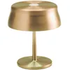 Image de Zafferano Sister Light Mini lampe de table LED Wi-Fi connectée dorée rechargeable dimmable 2200-2700-3000-4000K 3,2W h17cm