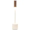 Image de Zafferano - Lampe de table tactile rechargeable à led Carolina - Ivoire poli et bronze brossé