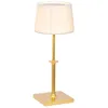 Image de Zafferano - Lampe de table rechargeable à led Poldina Classic avec variateur tactile - Design élégant sans fil, couleur or
