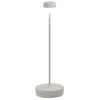 Image de Lampe de table LED Zafferano Swap Pro, rechargeable et dimmable, blanche, 2200-2700-3000K, 9 heures de puissance maximale.