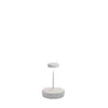 Image de Lampe de table LED Zafferano Swap mini pro, rechargeable et dimmable, blanche, 2200-2700-3000K, 2W, aluminium, IP65