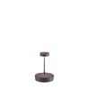 Image de Lampe de table LED rechargeable et dimmable Zafferano Swap mini pro Corten - 2200-2700-3000K 2W Aluminium IP65