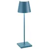 Image de Lampe de table LED Zafferano Poldina Pro Avio Blue rechargeable dimmable autonomie jusqu'à 12 h IP65 usage extérieur