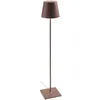 Image de Zafferano - Lampadaire Poldina Corten 230V avec prise Lampadaire 28x150cm Design Moderne en Aluminium