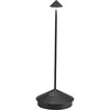 Image de Zafferano - Lampe de table led Pina Pro Noir Mat rechargeable et dimmable sans fil