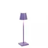 Image de Zafferano - Lampe de table led Poldina Pro Micro Lilac, rechargeable et dimmable avec une autonomie allant jusqu'à 12 heures