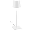 Image de Lampe de Table Poldina Blanche avec cable 230V LED Dimmable 11x38 cm Design Moderne en Aluminium