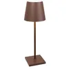 Image de Zafferano - Lampe de table led Poldina l Desk Corten, rechargeable et dimmable avec une autonomie jusqu'à 12 heures