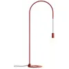 Image de Zafferano - Lampe de table Filo avec ampoule E27 max 60W incluse, orientable à 200, H 113 cm, IP20 métal peint - Rouge