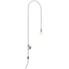 Image de Zafferano - Lampe de table Wire avec pince, pivotante à 200, H152 cm, métal peint, ampoule E27 max 60W incluse - Blanc
