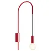 Image de Zafferano - Applique Filo, orientable à 200, métal peint, ampoule E27 max 60W incluse, H 61cm - Rouge