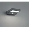 Image de Fomosa Applique Murale Led Anthracite IP44 Avec Eclairage Trio Détecteur De Mouvement à Énergie Solaire