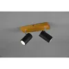 Image de Marley Spot 2 Spot GU10 Noir Et Bois L26 cm Trio Lighting