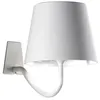 Image de Zafferano - Applique led Poldina Bianca, rechargeable et dimmable avec une autonomie jusqu'à 12 heures