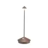 Image de Zafferano - Lampe de table led Pina Pro Corten rechargeable et dimmable sans fil