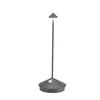 Image de Lampe de table LED sans fil rechargeable et dimmable Pina Pro Gris Foncé Zafferano