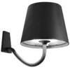 Image de Zafferano - Applique led Poldina Gris Foncé, rechargeable et dimmable avec une autonomie jusqu'à 12 heures
