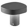 Image de Ciottolo - Borne led d'extérieur IP54 7W 3000K design moderne en aluminium pour jardins et allées - 10 cm Corten - Zafferano