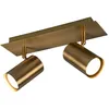 Image de Marley Barre 2 Spots Cylindre Laiton Vieilli 30 cm