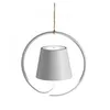 Image de Zafferano - Lampe à suspension led rechargeable et dimmable Poldina Bianca